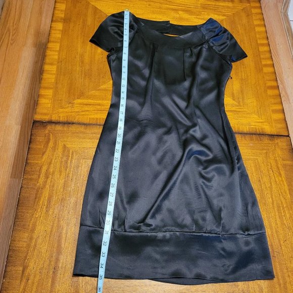 Cache' Black Silk Satin Backless Dress - evening dress - Picture 14 of 15